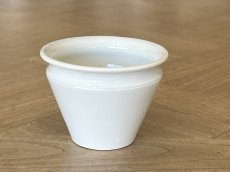 画像3: クレイユエモントロー 白いジャムポット 高さ7.8cm [202507-56] (3)