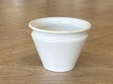 画像4: クレイユエモントロー 白いジャムポット 高さ7.8cm [202507-56] (4)