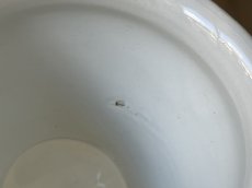 画像9: クレイユエモントロー 白いジャムポット 高さ7.8cm [202507-56] (9)