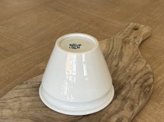 画像17: クレイユエモントロー 白いジャムポット 高さ7.8cm [202507-56] (17)
