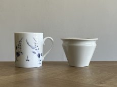 画像18: クレイユエモントロー 白いジャムポット 高さ7.8cm [202507-56] (18)
