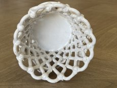 画像5: マリコルヌ窯 エミールテシエ 葡萄レリーフ パニエ風 鉢カバー 円柱 [202507-61] (5)