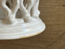 画像16: マリコルヌ窯 エミールテシエ 葡萄レリーフ パニエ風 鉢カバー 円柱 [202507-61] (16)