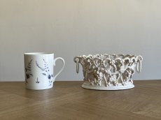画像22: マリコルヌ窯 エミールテシエ 葡萄レリーフ パニエ風 コルベイユ オーバル [202507-62] (22)