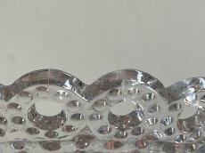 画像13: プレスガラスの小さめのコンポティエ 直径16.3cm〖202410−13〗 (13)
