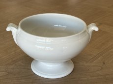 画像3: NIDERVILLER ニーデルヴィレー 小さめの 白いスーピエール 幅20.5cm [202507-64] (3)