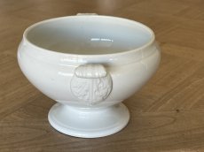 画像4: NIDERVILLER ニーデルヴィレー 小さめの 白いスーピエール 幅20.5cm [202507-64] (4)