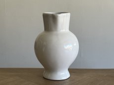 画像2: 20世紀 シモーヌ・ファヴィエ ムスティエ 白釉 大型ピシェ[202507-65] (2)