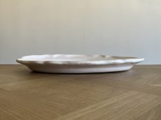 画像12: 19世紀 ムスティエ 白釉 オーバルプレート AB [202507-68] (12)