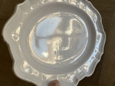 画像6: 18世紀 ムスティエ 白釉 オーバルプレート 37cm [202507-69] (6)