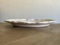 画像13: 18世紀 ムスティエ 白釉 オーバルプレート 37cm [202507-69] (13)
