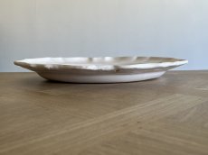 画像15: 18世紀 ムスティエ 白釉 オーバルプレート 37cm [202507-69] (15)