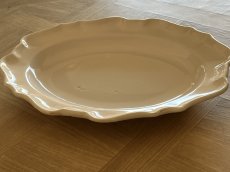 画像24: 18世紀 ムスティエ 白釉 オーバルプレート 37cm [202507-69] (24)