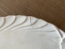 画像18: SALINS バルボティーヌ いちご 白いレリーフ皿 ダメージ [202507-35] (18)