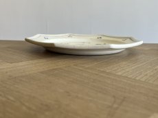 画像13: ブザンソン窯 ALLIOUD ファイアンス オクトゴナル お花の絵付け デザート皿 [202507-36] (13)