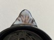 画像15: 南仏陶器 ヴァロリス 黒いブイヨンボウル 魚のスクラッチ絵 ＃3〖202410−028〗 (15)