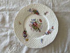 画像1: クレイユエモントロー ポーセリン お花のブーケ レリーフデザート皿 ＃1 [202507-40] (1)