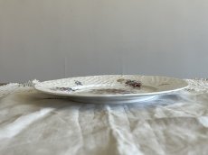 画像12: クレイユエモントロー ポーセリン お花のブーケ レリーフデザート皿 ＃1 [202507-40] (12)