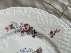 画像8: クレイユエモントロー ポーセリン お花のブーケ レリーフデザート皿 ＃2 [202507-41] (8)