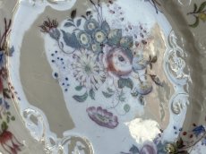 画像6: クレイユエモントロー ポーセリン お花のブーケ レリーフデザート皿 ＃2 [202507-41] (6)