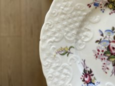 画像10: クレイユエモントロー ポーセリン お花のブーケ レリーフデザート皿 ＃2 [202507-41] (10)