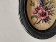 画像4: ナポレオン3世 黒いフレーム お花のクロスステッチ 刺繍 33x15cm〚202504-005〛 (4)