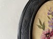 画像10: ナポレオン3世 黒いフレーム お花のクロスステッチ 刺繍 33x15cm〚202504-005〛 (10)