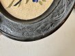 画像17: ナポレオン3世 黒いフレーム お花のクロスステッチ 刺繍 33x15cm〚202504-005〛 (17)