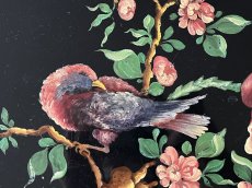 画像7: アンティーク 鳥とお花 エナメル絵付け 大型トレイ 直径45cm〚202504-007 (7)