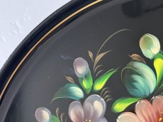 画像10: ソビエト時代 アンティーク ジョストヴォ エナメル絵付け トレイ 直径32cm〚202504-006〛 (10)