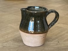 画像1: 南仏陶器 テラコッタ 濃い茶釉 ピシェ [202507-50] (1)