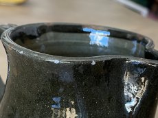 画像12: 南仏陶器 テラコッタ 濃い茶釉 ピシェ [202507-50] (12)
