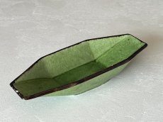 画像20: 南仏陶器 デュルフィ窯 緑釉 オクトゴナル ラヴィエ ＃1〚202504-023〛 (20)