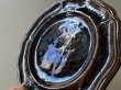 画像5: 南仏陶器 デュルフィ窯 焦げ茶釉薬 花リム 大型プレート 33cm〚202504-027〛 (5)