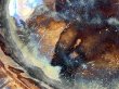 画像9: 南仏陶器 デュルフィ窯 焦げ茶釉薬 花リム 大型プレート 33cm〚202504-027〛 (9)