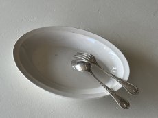 画像26: 19世紀 南仏 ヴァラージュ 白いファイアンス オーバル皿〚202504-028〛 (26)