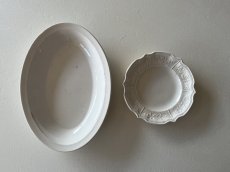 画像29: 19世紀 南仏 ヴァラージュ 白いファイアンス オーバル皿〚202504-028〛 (29)