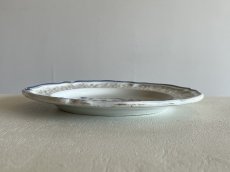 画像9: 19世紀 フランス北部 花リム皿 花レリーフ 青い絵付けプレート ＃3〖202404−36〗 (9)