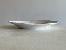 画像17: フランス東部 ファイアンス お花とモノグラム、ヤグルマギク 絵付けプレート ＃2〚202504-015〛 (17)