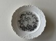 画像1: ボルドー窯 David Johnston お花と鳥 グリザイユ プレート〖202504-33〗 (1)
