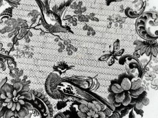 画像5: ボルドー窯 David Johnston お花と鳥 グリザイユ プレート〖202504-33〗 (5)