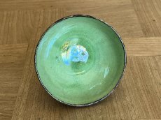 画像3: カフェオレボウル 南仏 デュルフィ 緑釉と焦げ茶 小さめのボウル 口径10.7cm [202508-57] (3)