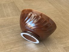 画像13: カフェオレボウル サルグミンヌ セラミック製 焦げ茶と白のボウル 口径13.4cm ＃1 [202508-58] (13)