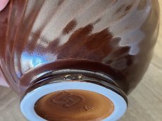 画像13: カフェオレボウル サルグミンヌ セラミック製 焦げ茶と白のボウル 口径13.4cm ＃2 [202508-59] (13)