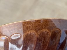 画像10: カフェオレボウル サルグミンヌ セラミック製 焦げ茶と白のボウル 口径13.4cm ＃2 [202508-59] (10)
