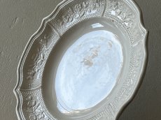 画像5:  19世紀 ランベルヴィレー 白いレリーフ皿 ＃1〖202504-80〗 (5)