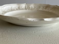 画像15: 19世紀 ランベルヴィレー 白いレリーフ皿 ＃2〖202504-81〗 (15)