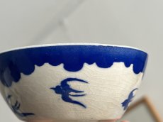 画像10: カフェオレボウル バドンヴィレー 青いツバメ 小さなボウル 口径8.8cm [202508-63] (10)