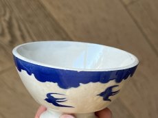 画像11: カフェオレボウル バドンヴィレー 青いツバメ 小さなボウル 口径8.8cm [202508-63] (11)