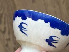 画像13: カフェオレボウル バドンヴィレー 青いツバメ 小さなボウル 口径8.8cm [202508-63] (13)